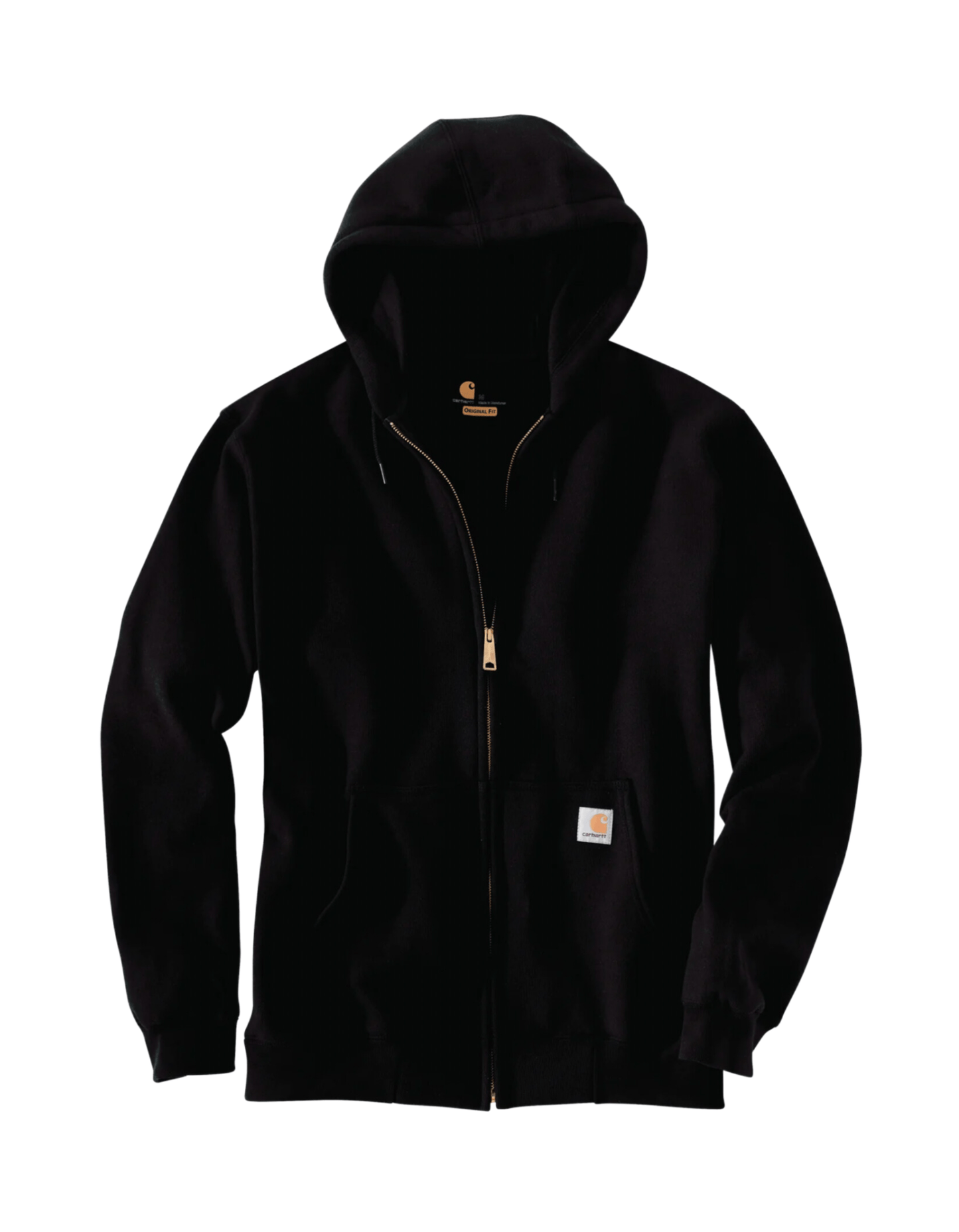 Carhartt Loose Fit Midweight Full Zip Sweatshirt (Black) - City of Bulls Clothing & Apparel -
