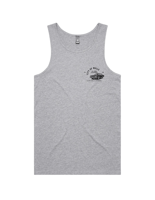 City of Bulls "Shop" Tank Top (Grey) - City of Bulls Clothing & Apparel -