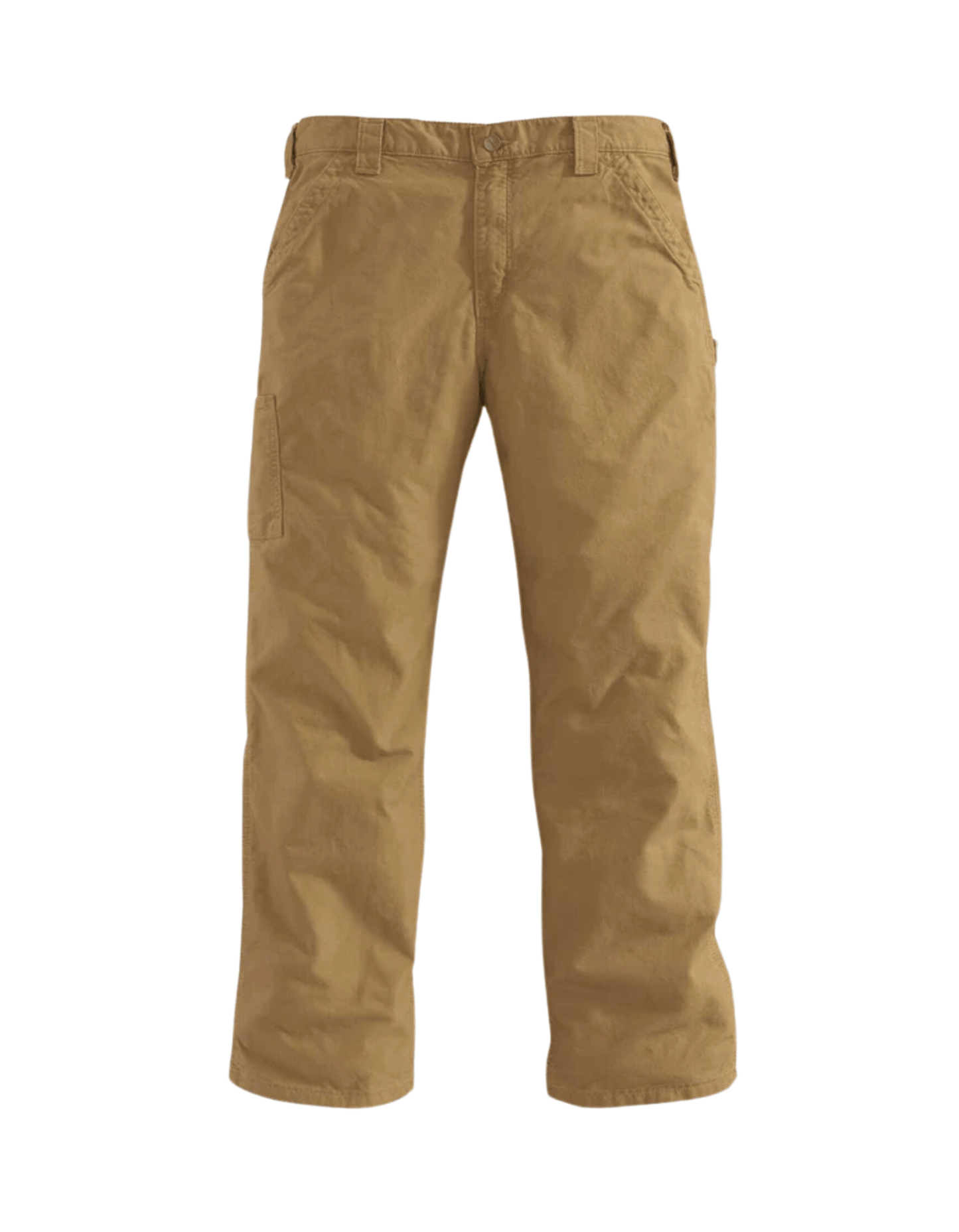 Loose Fit Canvas Utility Work Pants (Dark Khaki) - City of Bulls Clothing & Apparel -