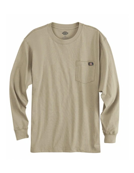 Dickies Long Sleeve Heavyweight Pocket Shirt (Desert Sand)