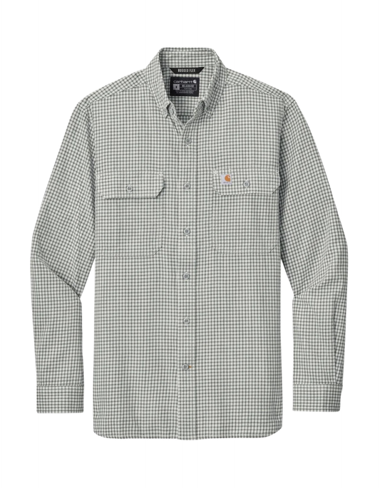 Carhartt Plaid Long Sleeve Shirt (Steel/Malt)