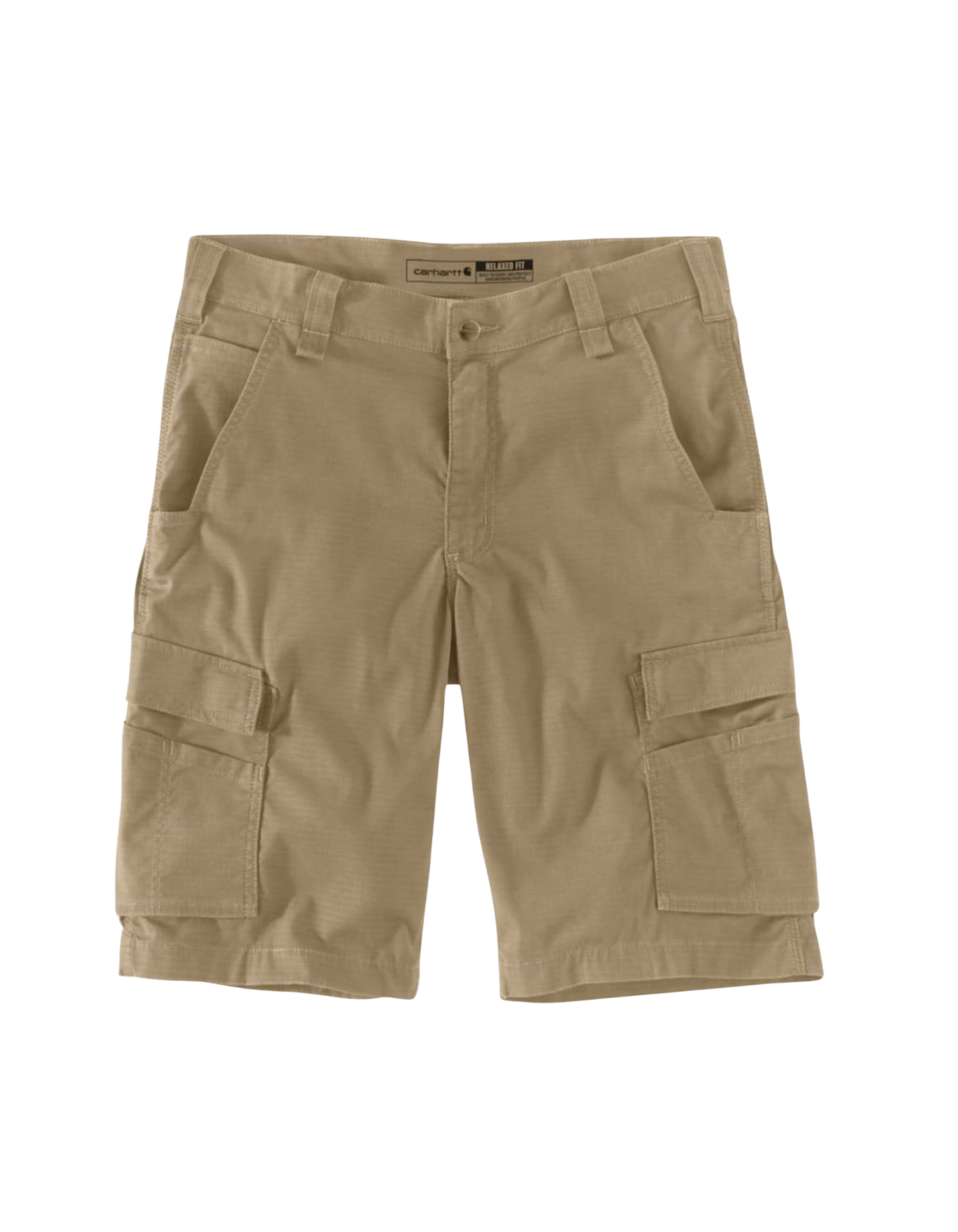 Carhartt Force Relaxed Fit Ripstop Cargo Short (Dark Khaki) - City of Bulls Clothing & Apparel - 