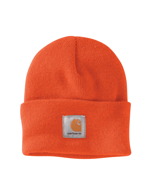 Carhartt Knit Cuffed Beanie (Brite Orange) - City of Bulls Clothing & Apparel-