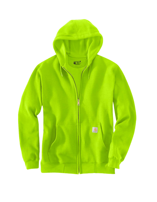 Carhartt Loose Fit Midweight Full Zip Sweatshirt (Brite Lime) - City of Bulls Clothing & Apparel - 