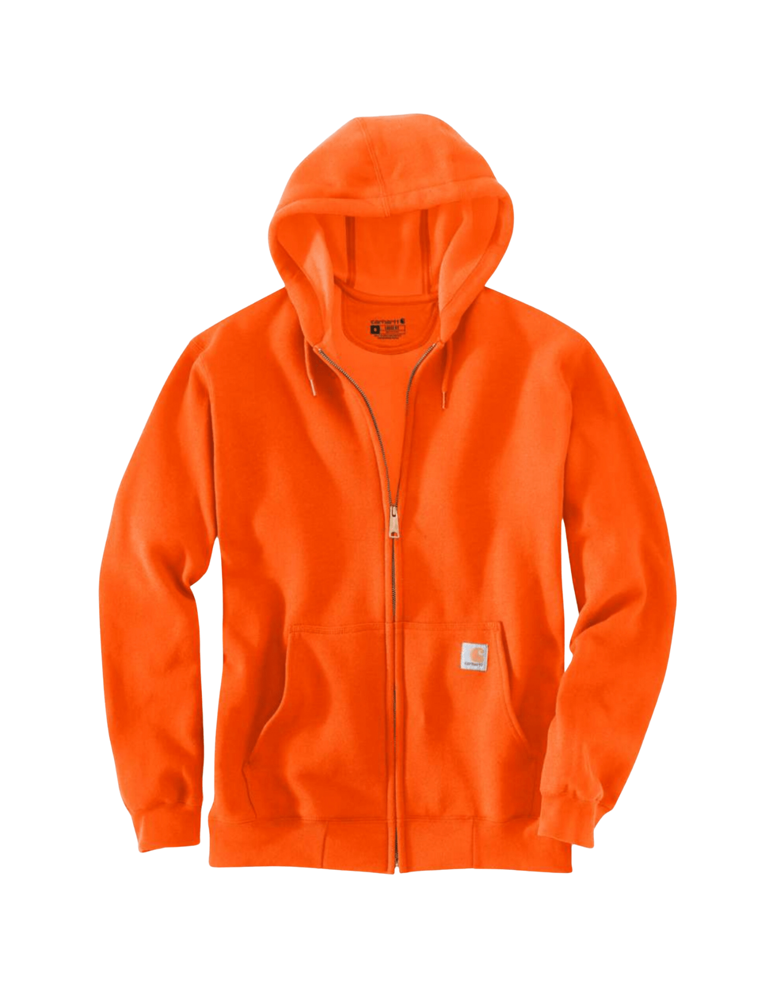 Carhartt Loose Fit Midweight Full Zip Sweatshirt (Brite Orange) - City of Bulls Clothing & Apparel - 