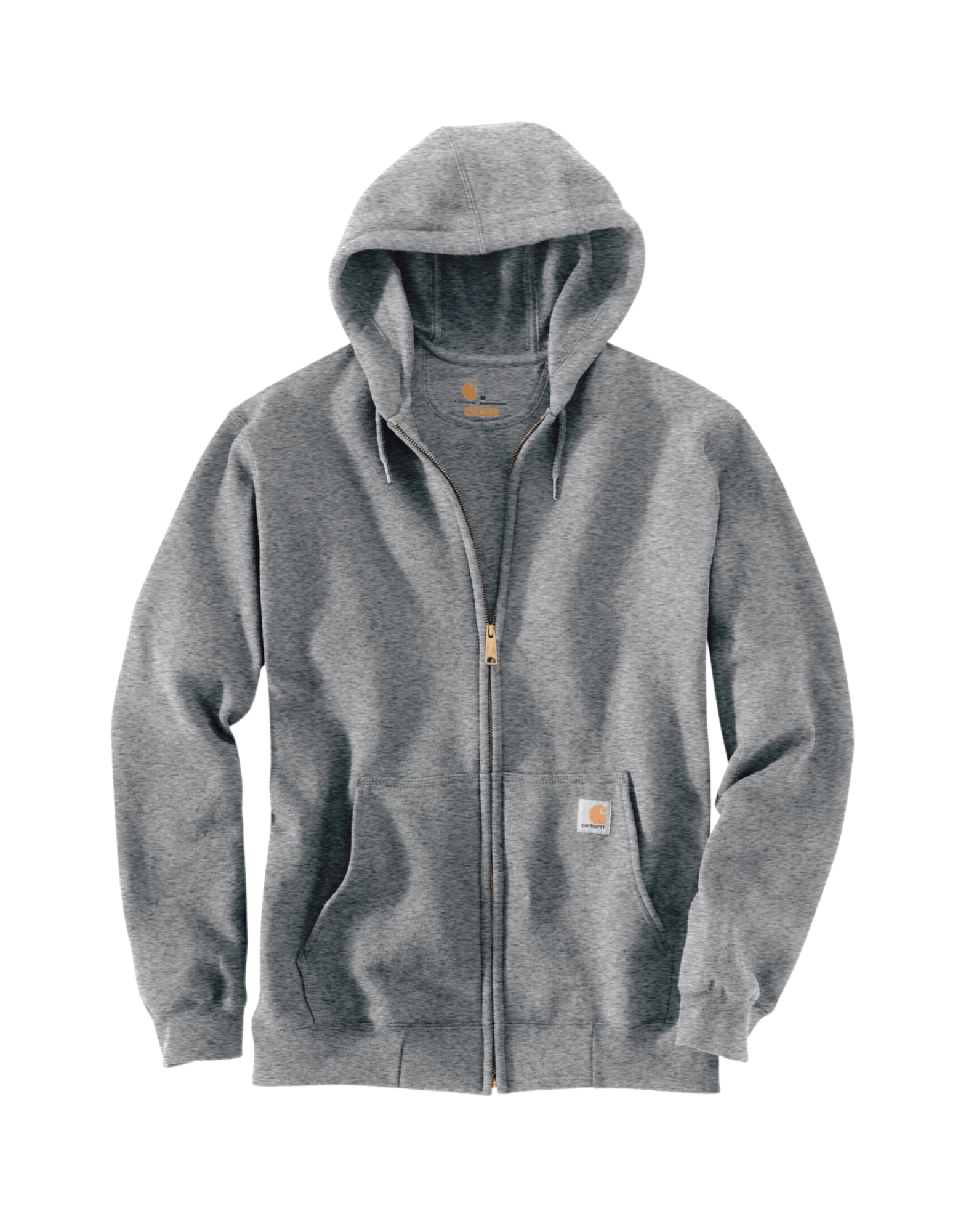 Carhartt Loose Fit Midweight Full Zip Sweatshirt (Grey) - City of Bulls Clothing & Apparel - 