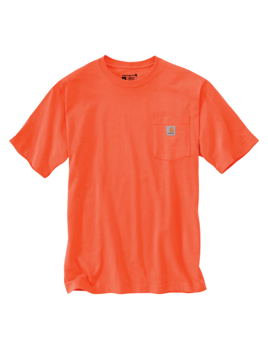 Carhartt Loose fit Short sleeve pocket T-Shirt (Brite Orange) - City of Bulls Clothing & Apparel-