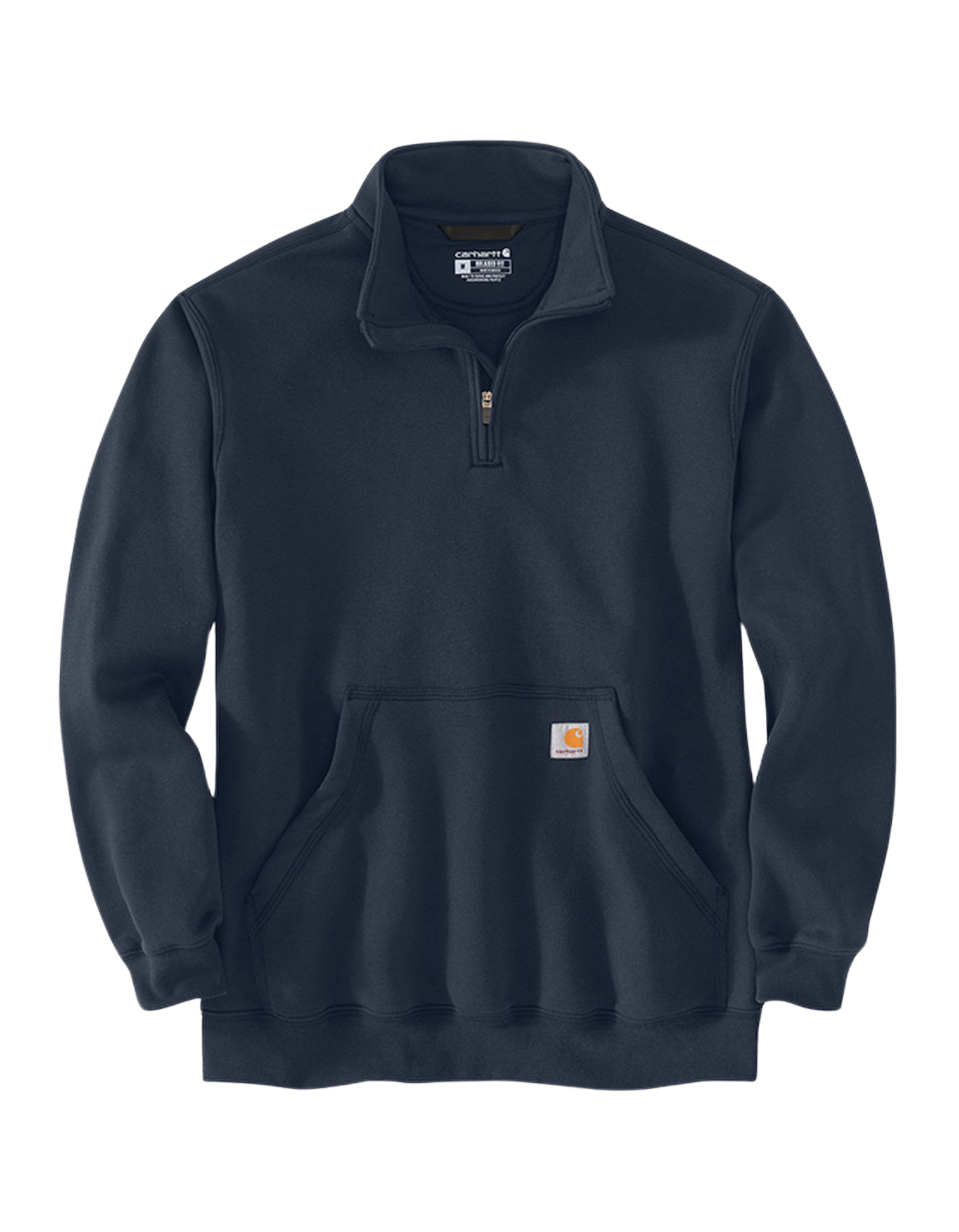 Carhartt Quarter Zip Mock Neck Sweatshirt (New Navy) - City of Bulls Clothing & Apparel-