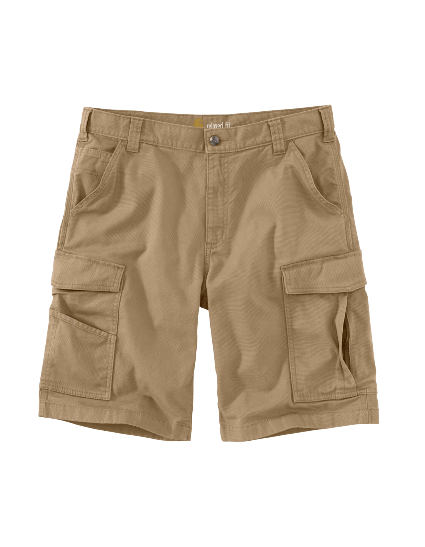 Carhartt Rugged Flex Relaxed Fit Canvas Cargo Short (Khaki) - City of Bulls Clothing & Apparel-