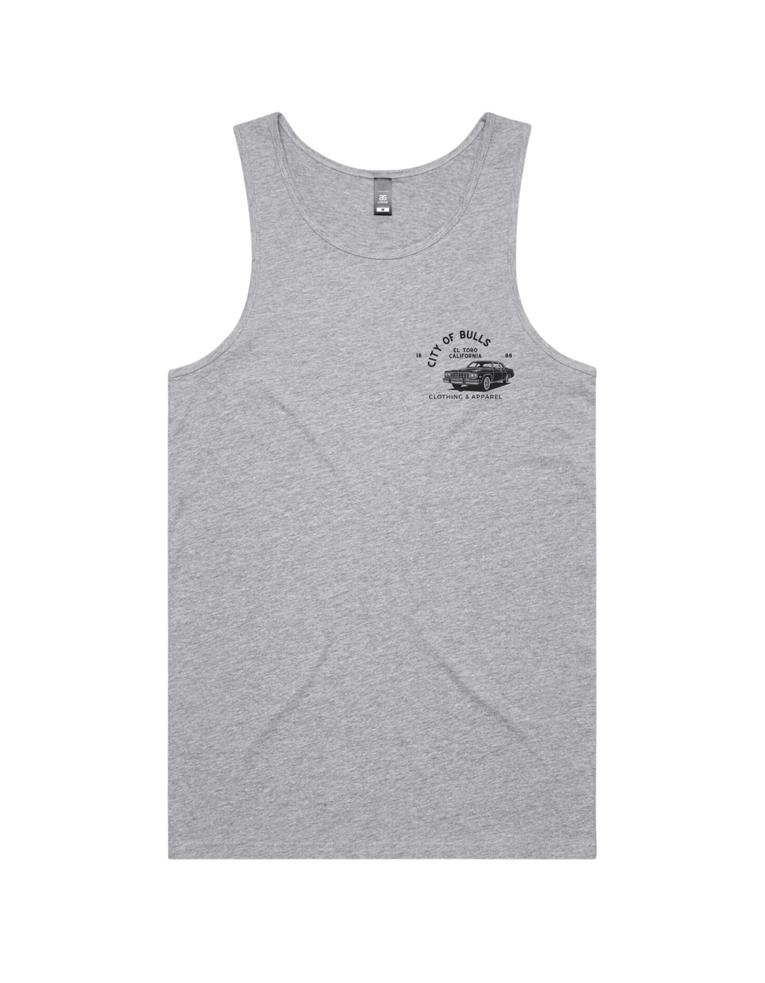 City of Bulls "Shop" Tank Top (Grey) - City of Bulls Clothing & Apparel - 