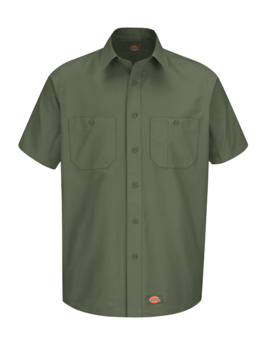 Dickies Canvas Shirt (Olive) - City of Bulls Clothing & Apparel-