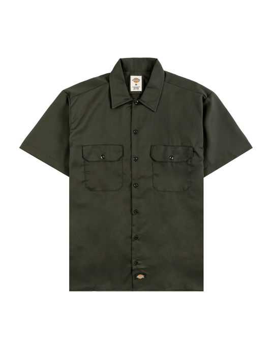 Dickies Iconic Work Shirt (Olive Green) - City of Bulls Clothing & Apparel - 