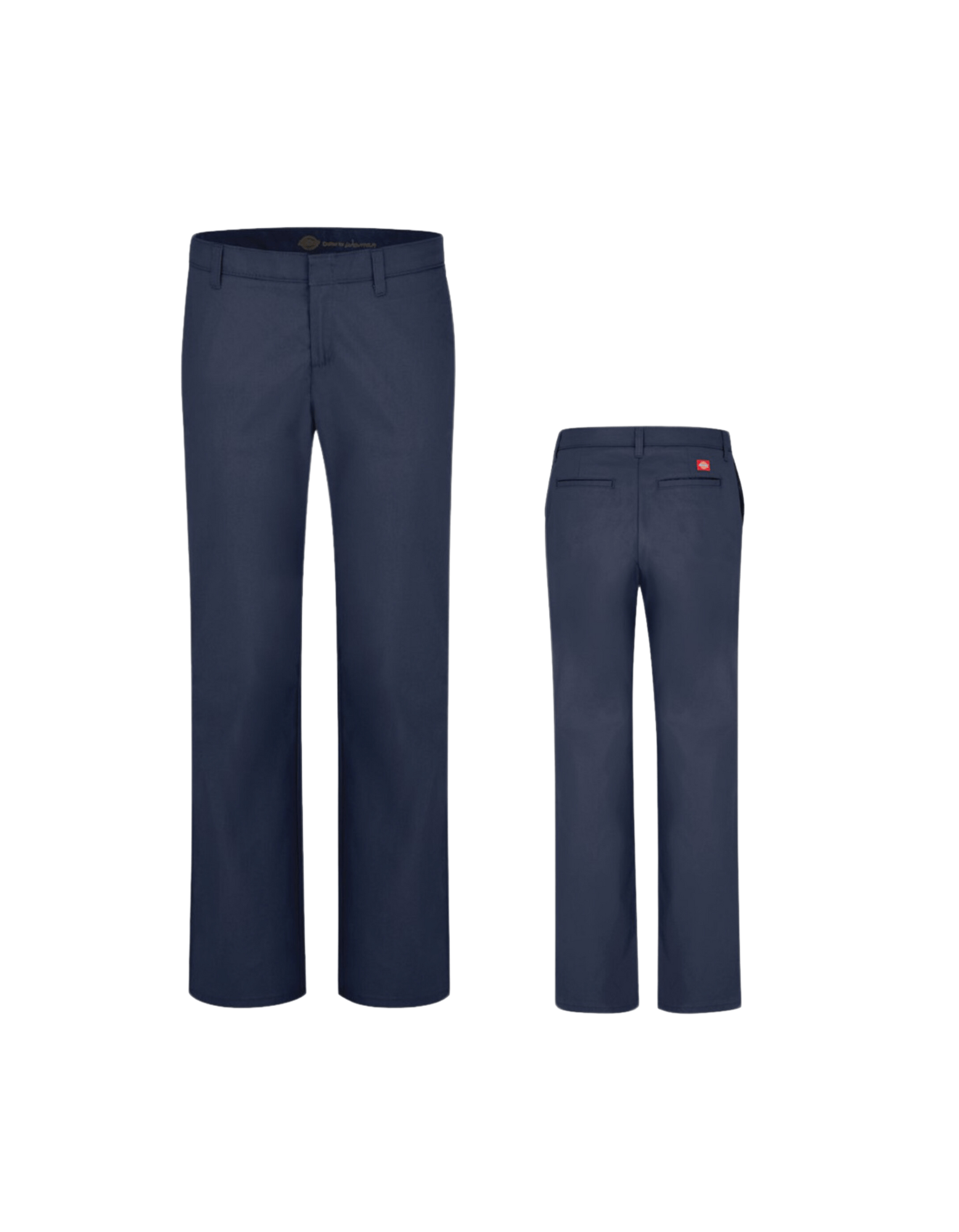 Dickies Women's Slim Fit Twill Pants (Dark Navy) - City of Bulls Clothing & Apparel-