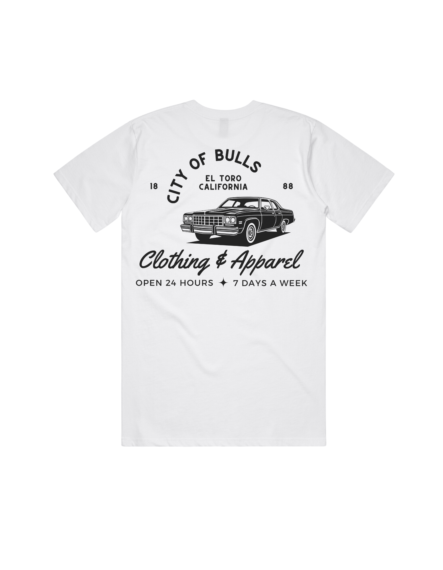 Shop Tee White - City of Bulls Clothing & Apparel-T- Shirt